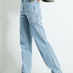 PacSun Butterfly 90s Boyfriend  Jeans